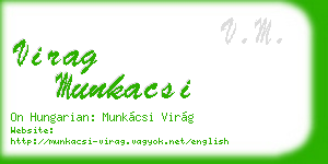 virag munkacsi business card